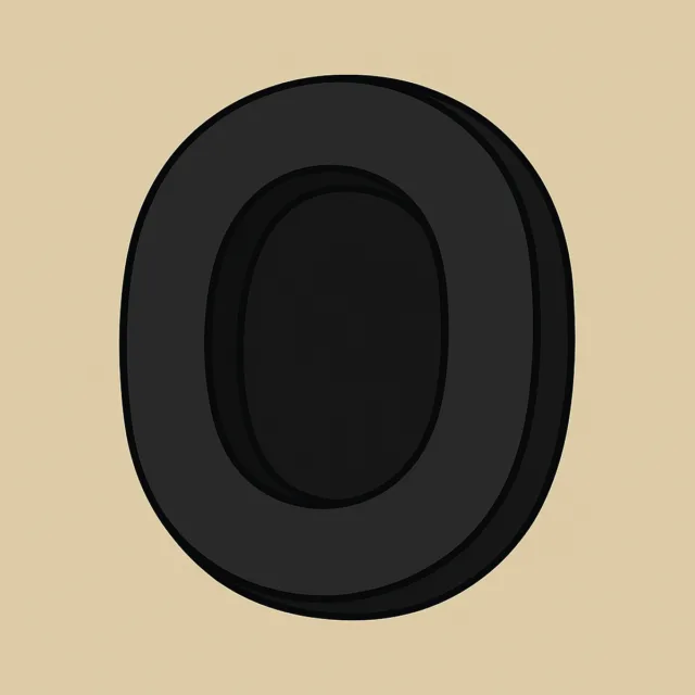 JVC SZ2000 SZ1000 Replacement Ear Pads — Black Leather