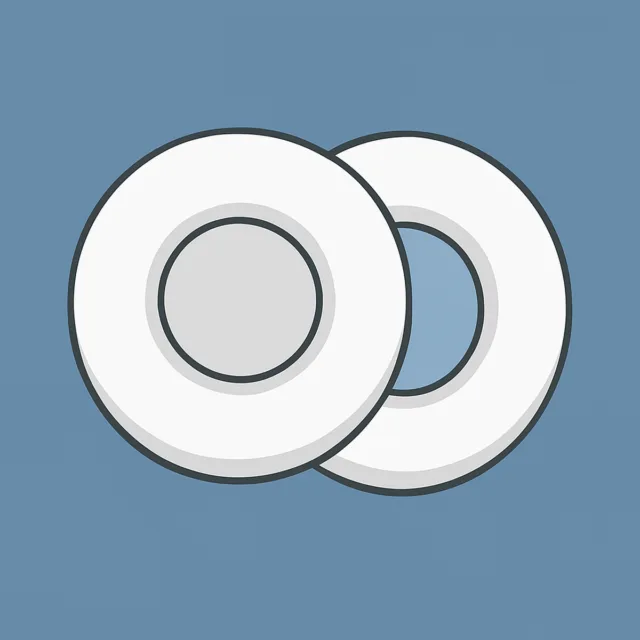 Skullcandy HESH-3.0 Replacement Ear Pads — White Leather