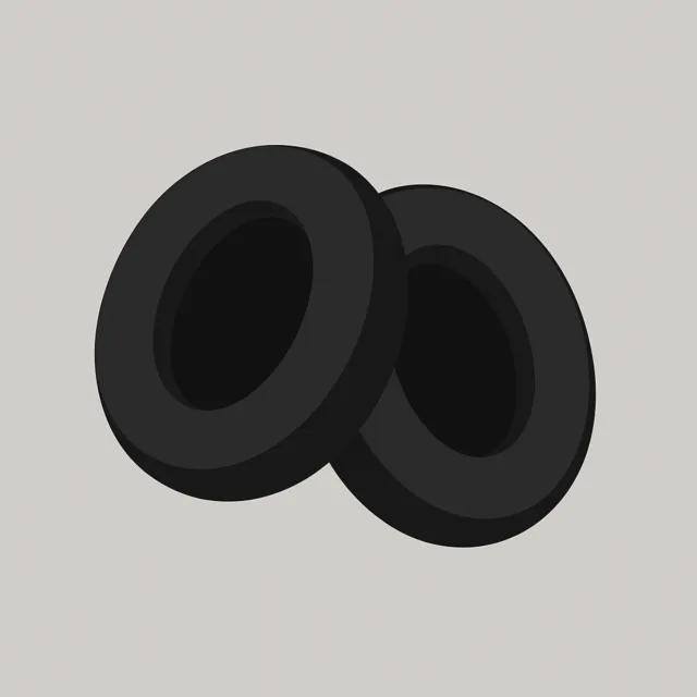 Skullcandy HESH-3.0 Replacement Ear Pads — Black Leather