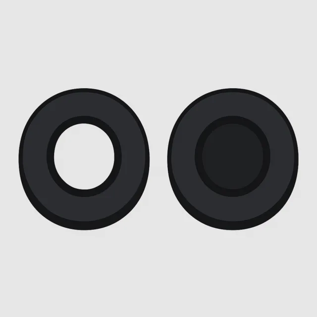 Sony MDR-XB650BT XB550AP Replacement Ear Pads — Black Leather