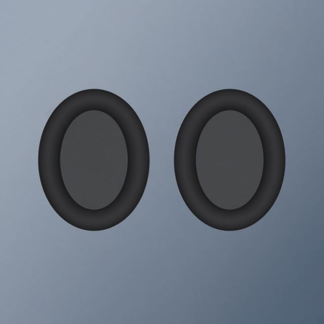 3M Peltor Replacement Ear Pads — Black Leather