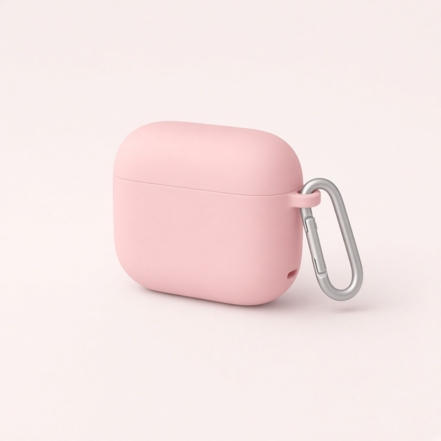Apple AirPods Pro Silicone Case with Carabiner — Pink Carabiner