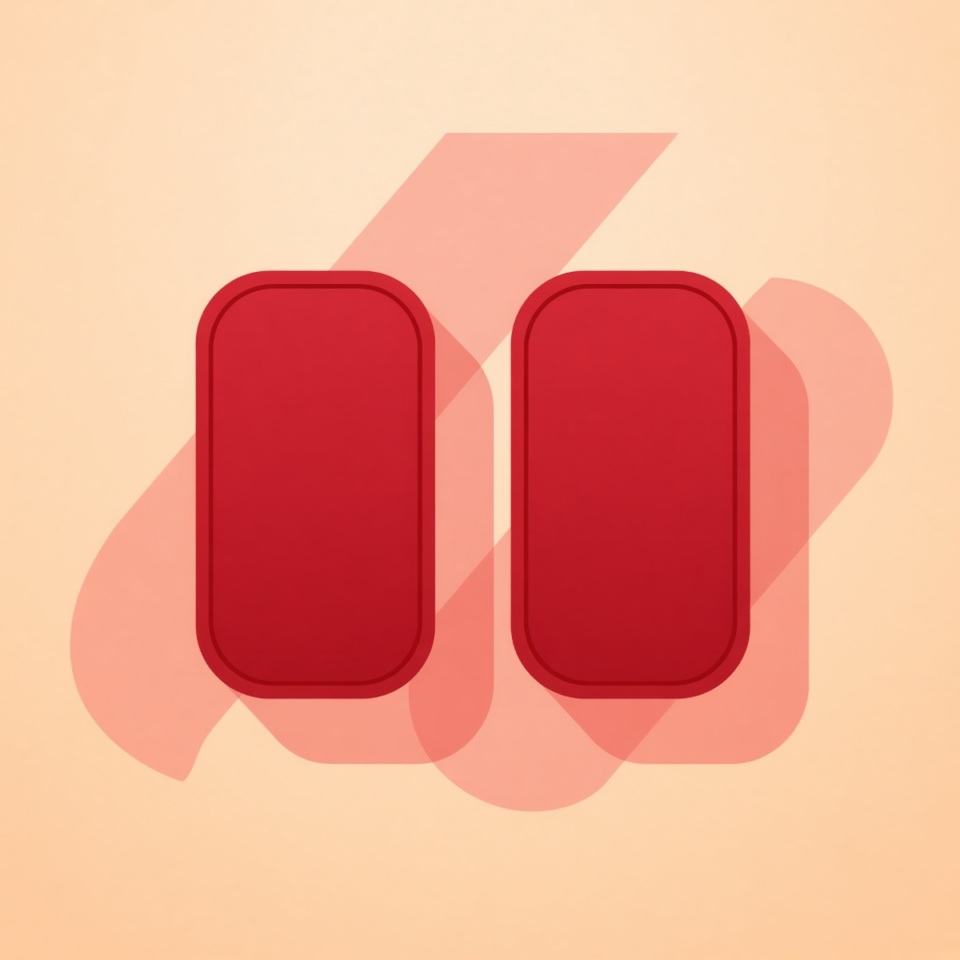 Beats Solo-2 Replacement Ear Pads — Red placeholder