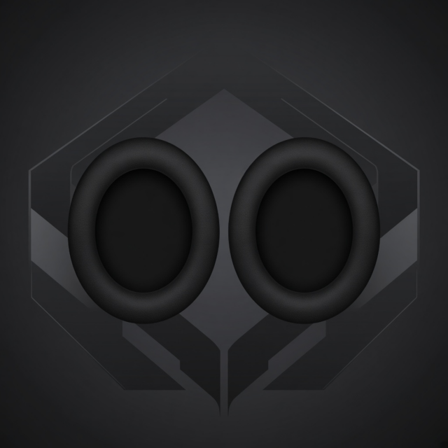 JBL quantum 350W Replacement Ear Pads — Black Leather