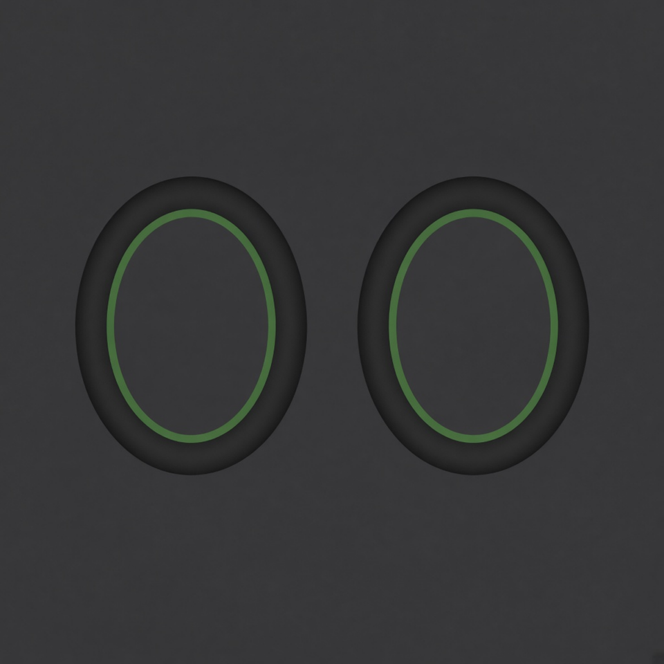 JBL quantum 910 zelenym Replacement Ear Pads — Black Leather Variant 2 placeholder