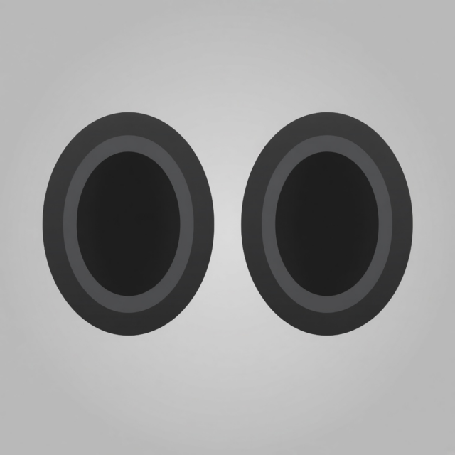 JBL S300 S400 Replacement Ear Pads — Black Leather