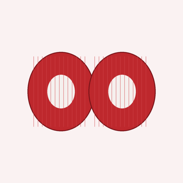 Logitech G433 G230 Replacement Ear Pads — Red Fabric