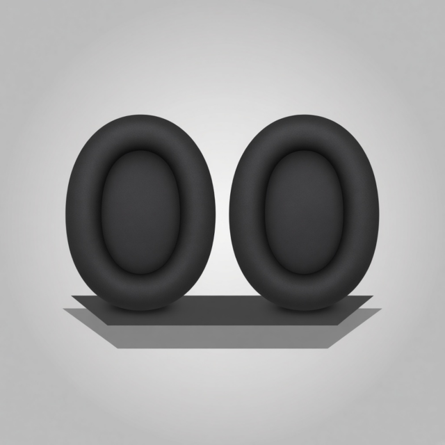 Sennheiser HD800 Replacement Ear Pads — Black Leather Matte