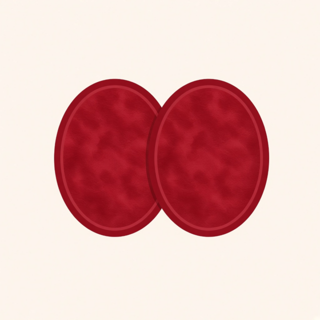 Beats Solo Replacement Ear Pads — Red Leather